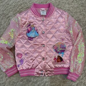 Disney Pink Sequin Princess Jacket